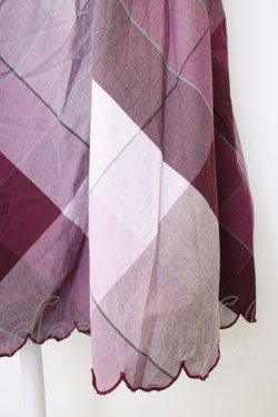 画像4: axes femme / 裾スカラップスカート  パープルけい T-26-01-16-028-AX-SK-IG-ZT