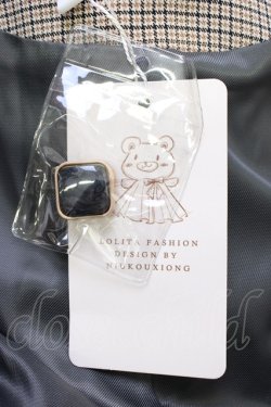 画像6: Button BearQueenie / グレンチェックジャケット&スカートセットアップ S ブラウン T-26-01-16-031-EL-OP-SA-ZT