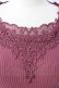 画像3: axes femme / モチーフレースリブプルオーバー  濃ピンク T-26-01-16-005-AX-TO-IG-ZT (3)