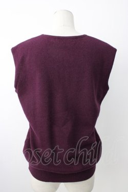 画像2: KANEKO ISAO / カシミア混ラムニット  パープル T-26-01-16-006-EL-TO-OW-ZT