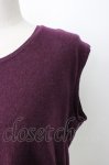 画像3: KANEKO ISAO / カシミア混ラムニット  パープル T-26-01-16-006-EL-TO-OW-ZTK548 (3)