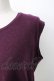 画像3: KANEKO ISAO / カシミア混ラムニット  パープル T-26-01-16-006-EL-TO-OW-ZT (3)
