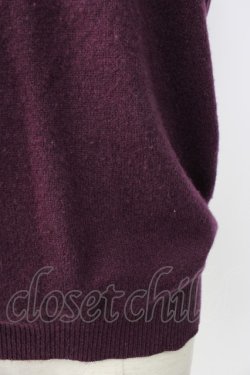 画像4: KANEKO ISAO / カシミア混ラムニット  パープル T-26-01-16-006-EL-TO-OW-ZT
