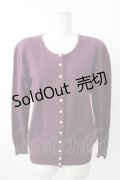 KANEKO ISAO / カシミア混ラムカーディガン  パープル T-26-01-16-007-EL-TO-OW-ZTK548