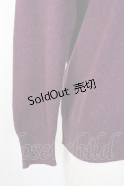 画像3: KANEKO ISAO / カシミア混ラムカーディガン  パープル T-26-01-16-007-EL-TO-OW-ZTK548