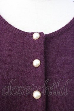 画像4: KANEKO ISAO / カシミア混ラムカーディガン  パープル T-26-01-16-007-EL-TO-OW-ZT