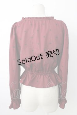 画像2: EATME / クロスptVネックブラウス  ボルドー T-26-01-16-008-LO-OP-SA-ZTK548