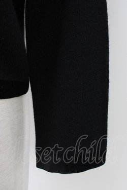 画像4: KANEKO ISAO / ベロア切り替えニットカーディガン  クロ T-26-01-16-010-EL-TO-OW-ZT