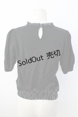 画像2: Secret Honey / エンジェル刺繍ニットトップス  黒ＸゴールドＸ赤 T-26-01-16-011-CA-TO-SA-ZTK560