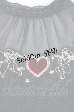 画像3: Secret Honey / エンジェル刺繍ニットトップス  黒ＸゴールドＸ赤 T-26-01-16-011-CA-TO-SA-ZTK560