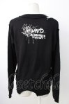 画像2: MAD / 安ピン&クラッシュニットトップス S 黒Ｘ白Ｘ赤 T-26-01-16-013-PU-TO-SA-ZT560 (2)