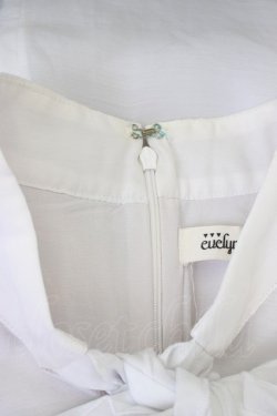 画像4: evelyn / Vフリルボウタイブラウス  ホワイト T-26-01-16-016-LO-BL-SA-ZT