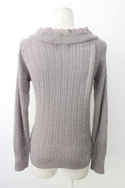 画像2: axes femme / Ｖネックニットプルオーバー  グレー T-26-01-16-017-AX-TO-IG-ZT