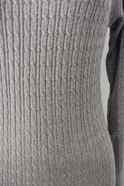 画像3: axes femme / Ｖネックニットプルオーバー  グレー T-26-01-16-017-AX-TO-IG-ZT