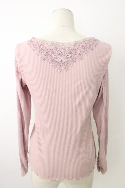 画像2: axes femme / お花モチーフレースインナー  ピンク T-26-01-16-018-AX-TO-IG-ZT