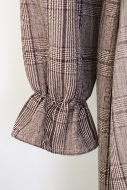 画像5: m petit by misako / CHKフリルOPナガ ワンピース M ブラウン T-26-01-16-019-LO-OP-SA-ZT