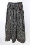 画像1: WONDERFUL WORLD / 水玉前開きスカート  クロ T-26-01-16-021-LO-SK-OW-ZT565 (1)