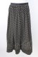 画像1: WONDERFUL WORLD / 水玉前開きスカート  クロ T-26-01-16-021-LO-SK-OW-ZT (1)