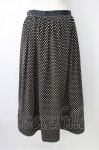画像2: WONDERFUL WORLD / 水玉前開きスカート  クロ T-26-01-16-021-LO-SK-OW-ZT565 (2)