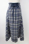 画像2: axes femme / 起毛チェック編上スカート  ブルー T-26-01-16-022-AX-SK-SA-ZT565 (2)