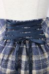 画像3: axes femme / 起毛チェック編上スカート  ブルー T-26-01-16-022-AX-SK-SA-ZT565 (3)