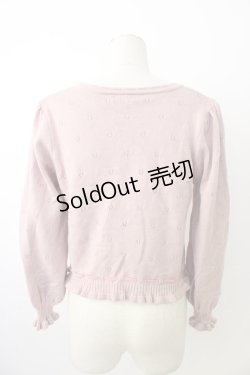 画像2: axes femme kawaii / Rosy Bearニットカーデ  ピンク T-26-01-18-003-AX-TO-SA-ZT560