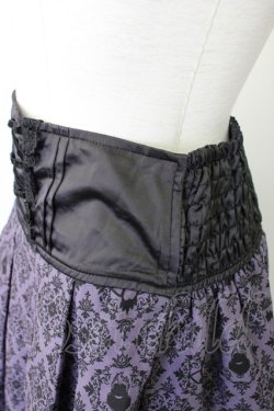 画像3: axes femme / Disneyダークオーナメント柄スカート  パープル T-26-01-18-026-AX-SK-SA-ZT