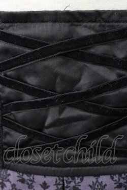 画像4: axes femme / Disneyダークオーナメント柄スカート  パープル T-26-01-18-026-AX-SK-SA-ZT