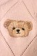 画像3: axes femme kawaii / Rosy Bearニットカーデ  ピンク T-26-01-18-003-AX-TO-SA-ZT (3)