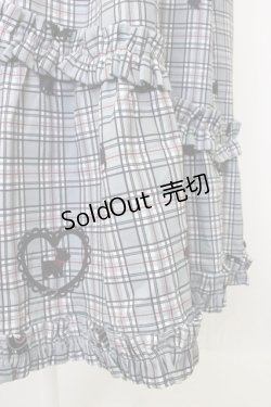 画像3: axes femme kawaii / おさんぽテリア柄スカート  黒チェック T-26-01-18-028-AX-SK-SA-ZT570