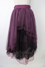 画像2: axes femme POETIQUE / バックフリルチュールスカート M パープル T-26-01-18-029-AX-SK-SA-ZH (2)
