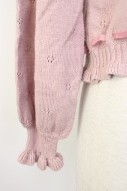 画像4: axes femme kawaii / Rosy Bearニットカーデ  ピンク T-26-01-18-003-AX-TO-SA-ZT
