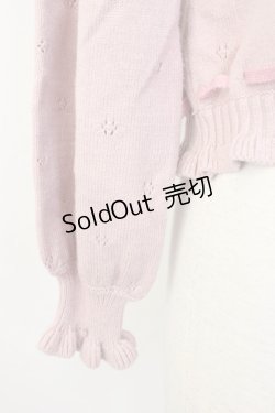 画像4: axes femme kawaii / Rosy Bearニットカーデ  ピンク T-26-01-18-003-AX-TO-SA-ZT560