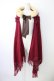 画像1: axes femme / ファーティペット付きストール  ボルドー T-26-01-18-030-AX-TO-SA-ZT (1)