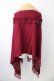 画像2: axes femme / ファーティペット付きストール  ボルドー T-26-01-18-030-AX-TO-SA-ZT (2)