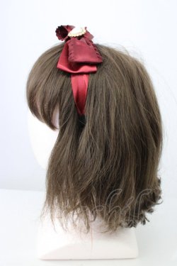 画像2: MA*RS / ハートパールリボンカチューシャ  ボルドー T-26-01-18-031-EL-AC-SA-ZT