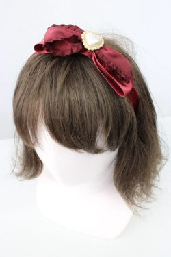 画像4: MA*RS / ハートパールリボンカチューシャ  ボルドー T-26-01-18-031-EL-AC-SA-ZT