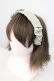 画像1: Maison de FLEUR / サテンギャザーカチューシャ  グリーン T-26-01-18-032-LO-AC-SA-ZT (1)