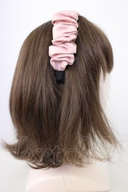 画像3: Maison de FLEUR / サテンギャザーカチューシャ  ピンク T-26-01-18-033-LO-AC-SA-ZT
