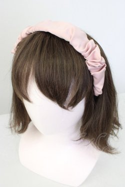 画像4: Maison de FLEUR / サテンギャザーカチューシャ  ピンク T-26-01-18-033-LO-AC-SA-ZT
