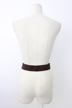 画像2: axes femme / ハートローズゴムベルト  ブラウン T-26-01-18-035-AX-ZA-SA-ZT