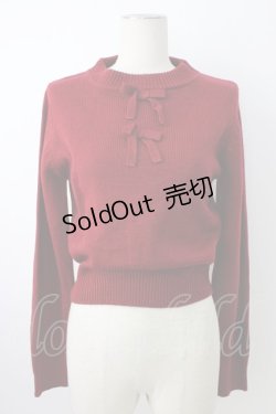 画像1: Fi.n.t / ダブルリボンニット  ボルドー T-26-01-18-005-CA-TO-SA-ZT560