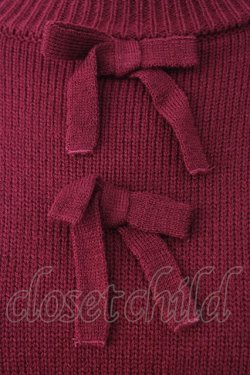 画像4: Fi.n.t / ダブルリボンニット  ボルドー T-26-01-18-005-CA-TO-SA-ZT