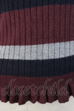 画像5: axes femme POETIQUE / ボーダーVネックニット  マルチカラー T-26-01-18-006-AX-TO-SA-ZT