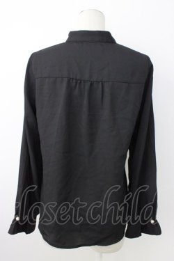 画像2: axes femme / プチハイネックブラウス  黒 T-26-01-18-007-AX-BL-SA-ZT