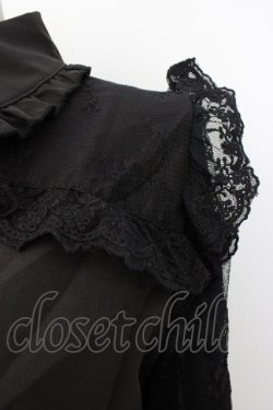 画像4: axes femme POETIQUE / レースデザインガーリーブラウス M クロ T-26-01-18-008-AX-BL-SA-ZT