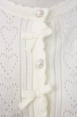 画像4: m petit by misako / AM*ハート透かしニットカーディガン L アイボリー T-26-01-18-001-LO-TO-SA-ZT560 (4)