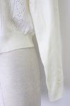 画像5: m petit by misako / AM*ハート透かしニットカーディガン L アイボリー T-26-01-18-001-LO-TO-SA-ZT560 (5)