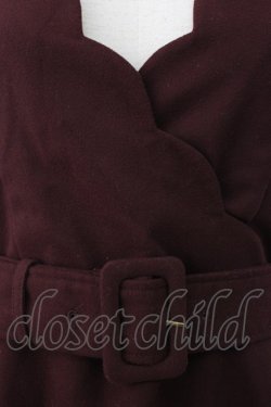 画像3: an another angelus / ベルト付きスカラップジャンスカ  ボルドー T-26-01-18-014-CA-OP-SA-ZT