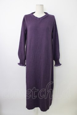 画像3: axes femme / ベストニットワンピース  パープル T-26-01-18-016-AX-OP-SA-ZT